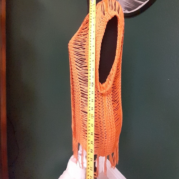 Orange tribal top size M/L, Never worn - Picture 5 of 5